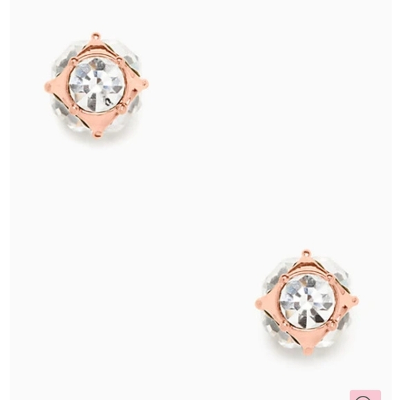 NEW Kate Spade Lady Marmalade Earrings Rose Gold Gifts Designer Celeb Style - Picture 1 of 10